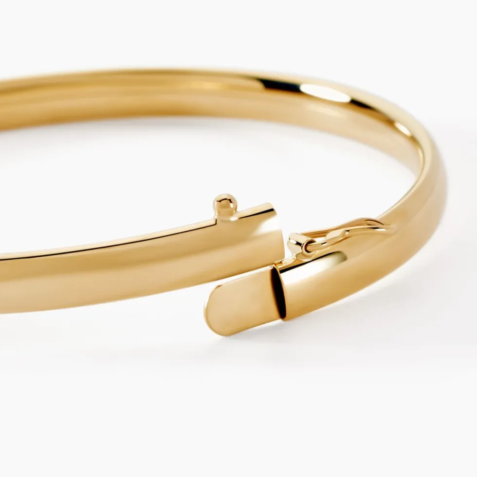 Bracelet Jonc Yuriy Fil Flexible Or Jaune