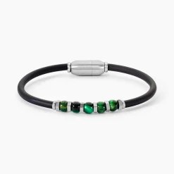Bracelet Jourdan Caoutchouc Noir