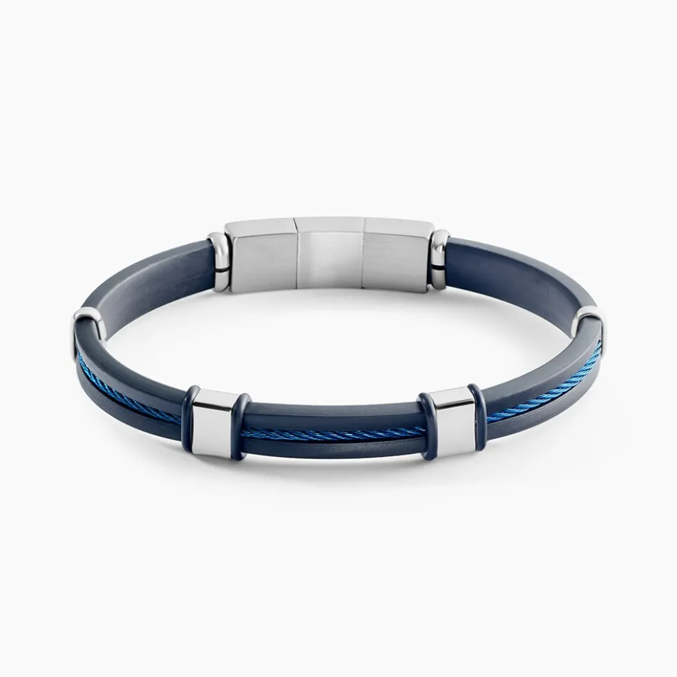 Bracelet Jourdan Caoutchouc Noir