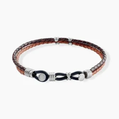 Bracelet Jourdan Colibri Acier Marron