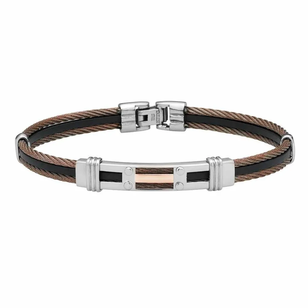 Bracelet Jourdan Corelieae Acier Bicolore