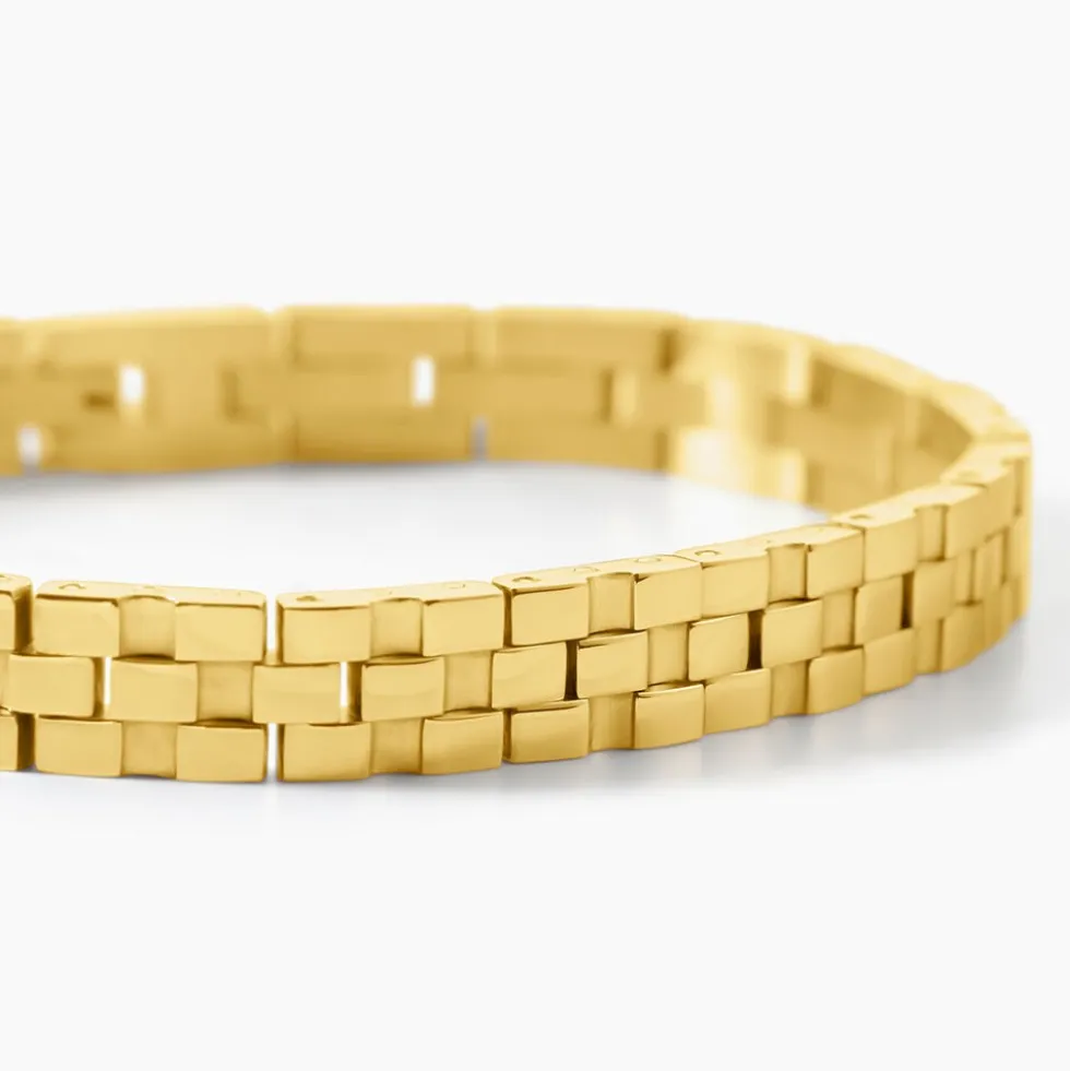 Bracelet Jourdan Manathan Acier Doré