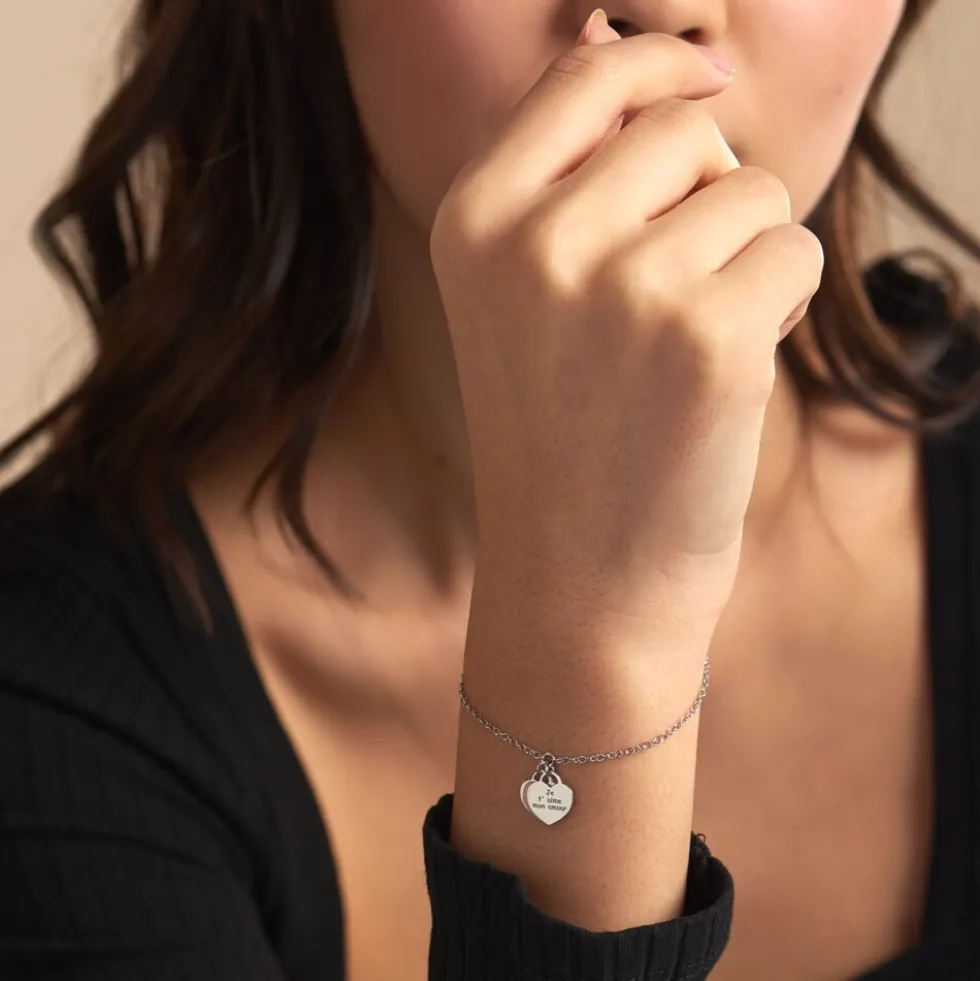 Bracelet Kalliopea Argent Blanc
