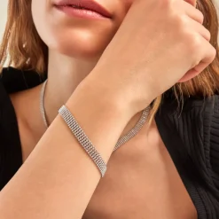 Bracelet Kelline Argent Blanc