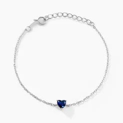 Bracelet Kelvyn Argent Blanc Oxyde