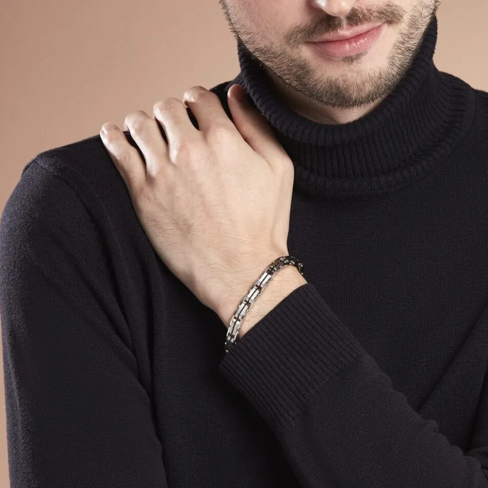 Bracelet Kolby Acier Bicolore