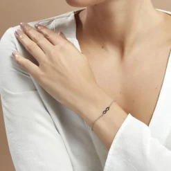 Bracelet Korina Argent Blanc