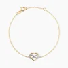 Bracelet Lachina Or Bicolore Oxyde De Zirconium