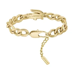 Bracelet Lacoste Crocodile Acier Jaune