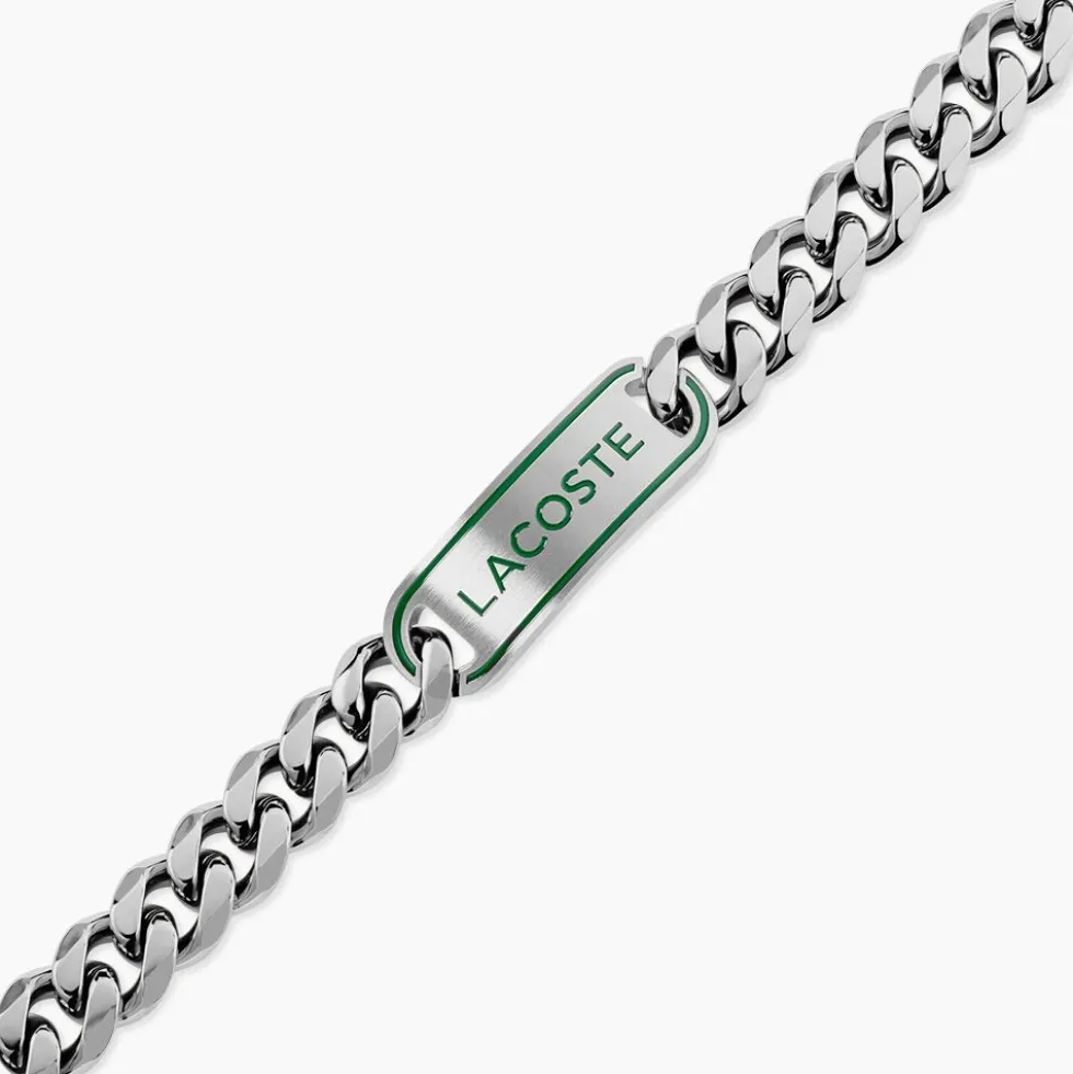 Bracelet Lacoste District Acier Blanc