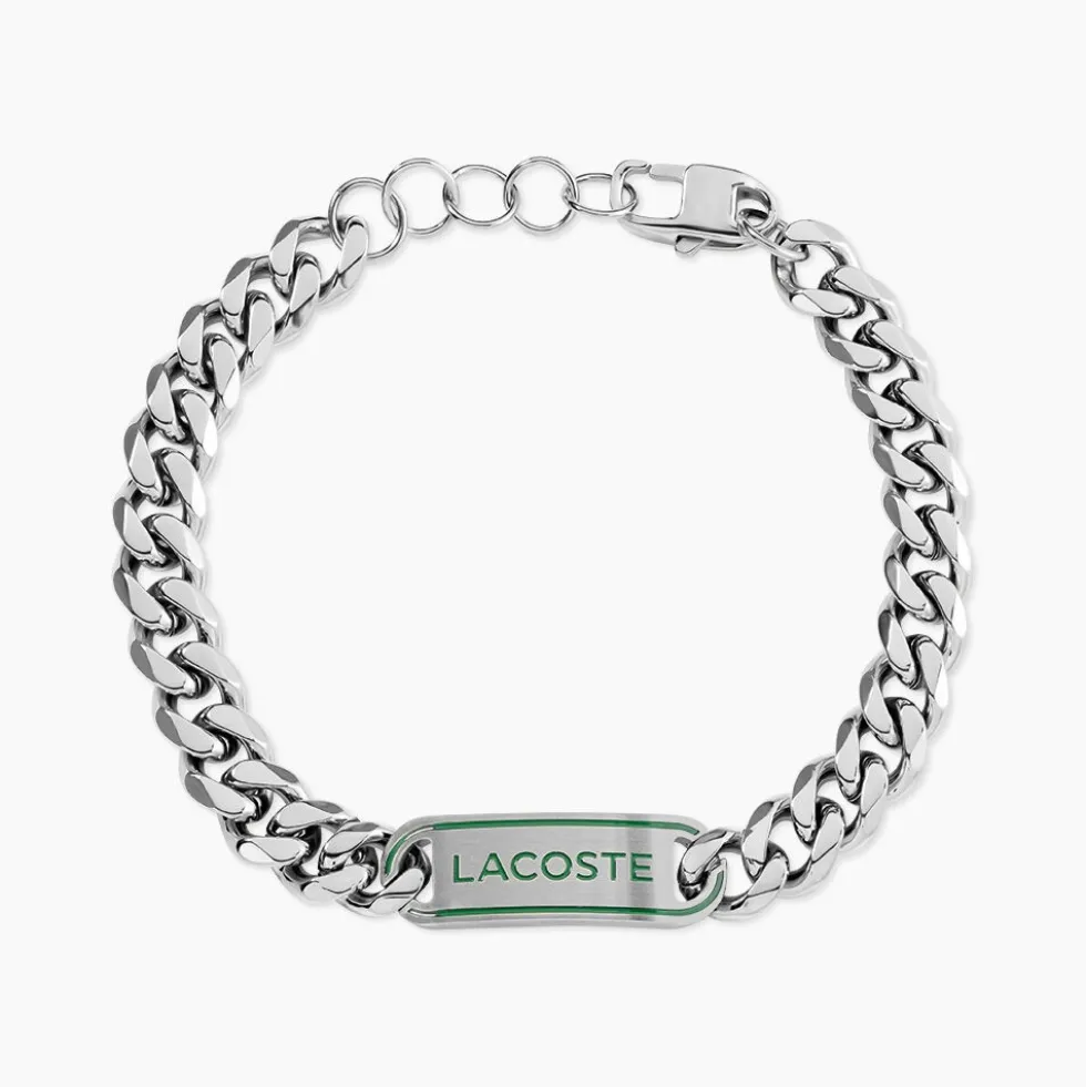 Bracelet Lacoste District Acier Blanc