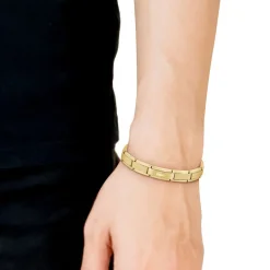 Bracelet Lacoste Stencil Acier Jaune