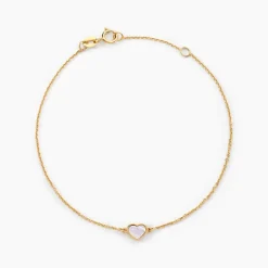 Bracelet L'amour Coloré Or Jaune Nacre