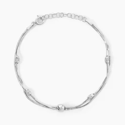 Bracelet Linda Argent Blanc