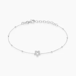 Bracelet Lizéa Argent Blanc