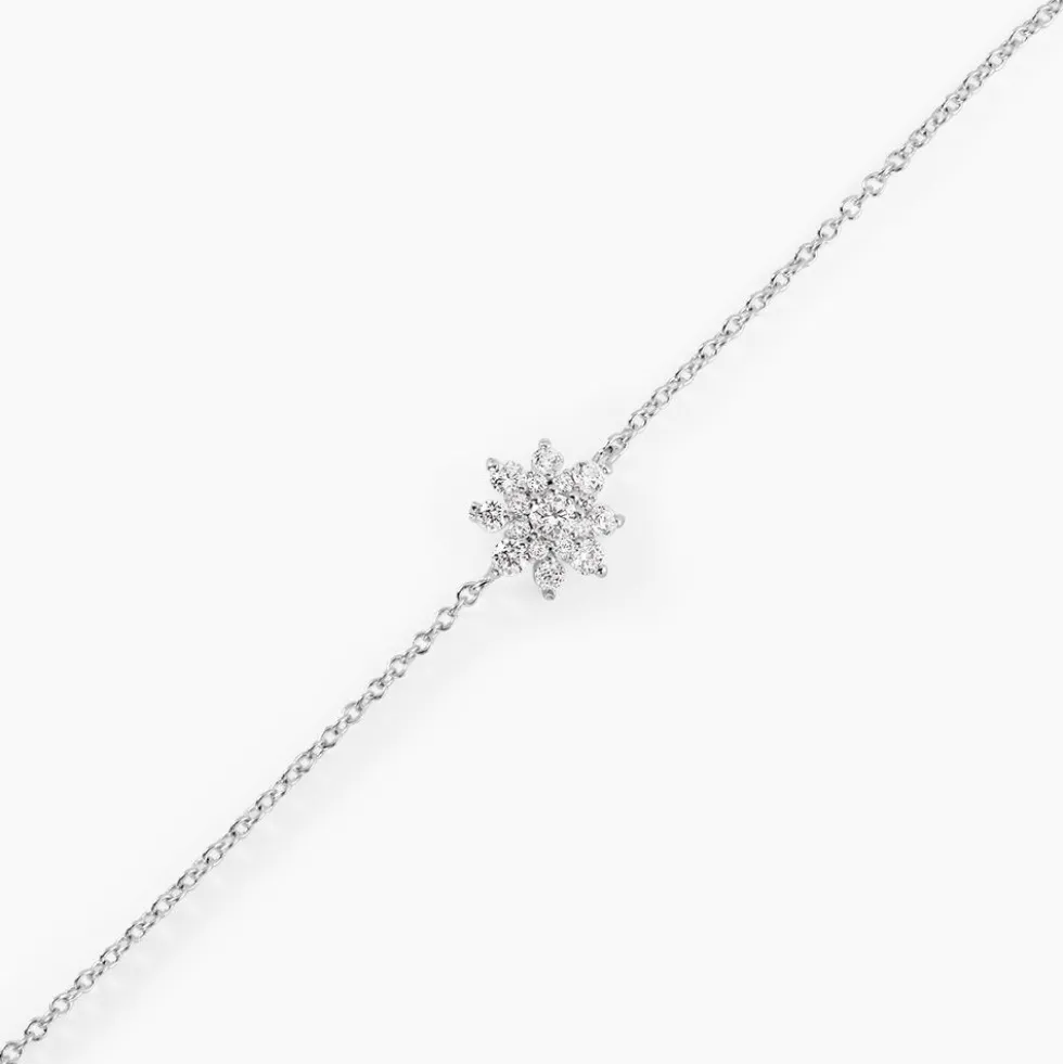 Bracelet Lorraine Argent Blanc Oxyde De Zirconium