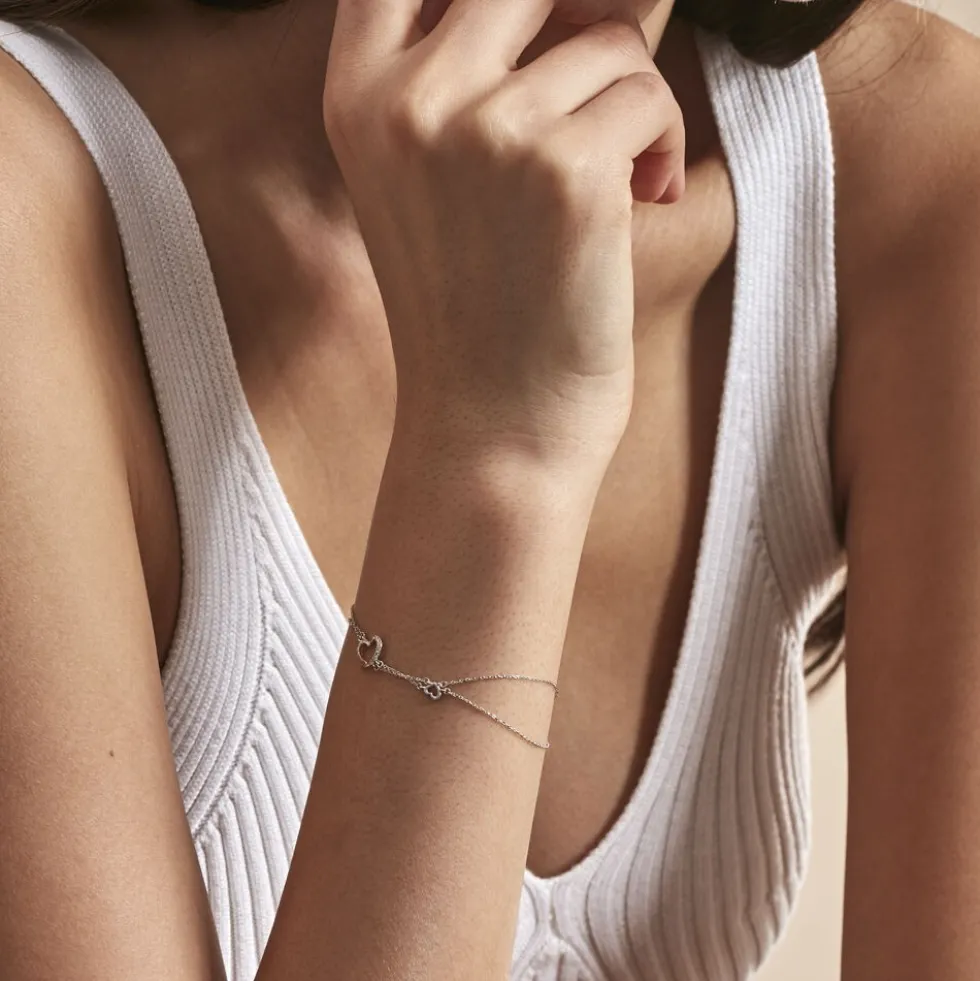 Bracelet Louise Or Blanc Diamant