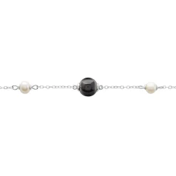 Bracelet Lucia Cera Argent Blanc Perle De Culture Et Céramique