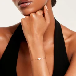 Bracelet Luminea Or Jaune Nacre Oxyde De Zirconium