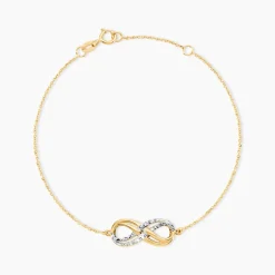 Bracelet Lyasa Infini Diamante Or Bicolore