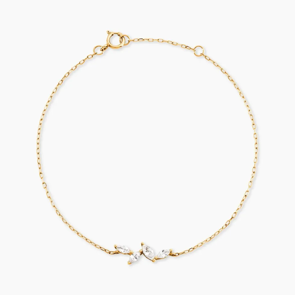 Bracelet Madelia Or Jaune Oxyde De Zirconium