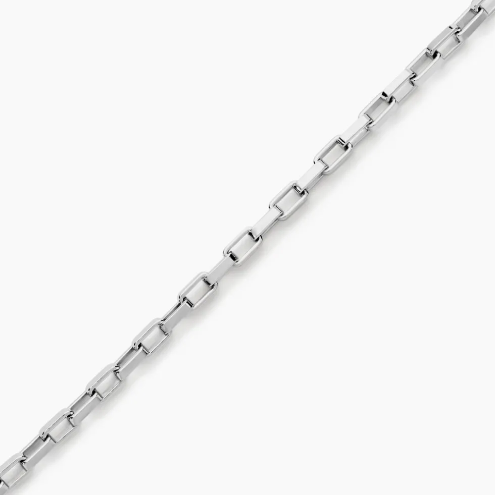 Bracelet Maille Donte Argent Blanc