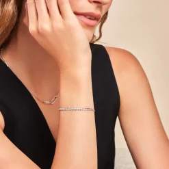 Bracelet Maille Nohane Argent Blanc