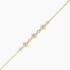Bracelet Majestueuse Or Jaune Oxyde De Zirconium
