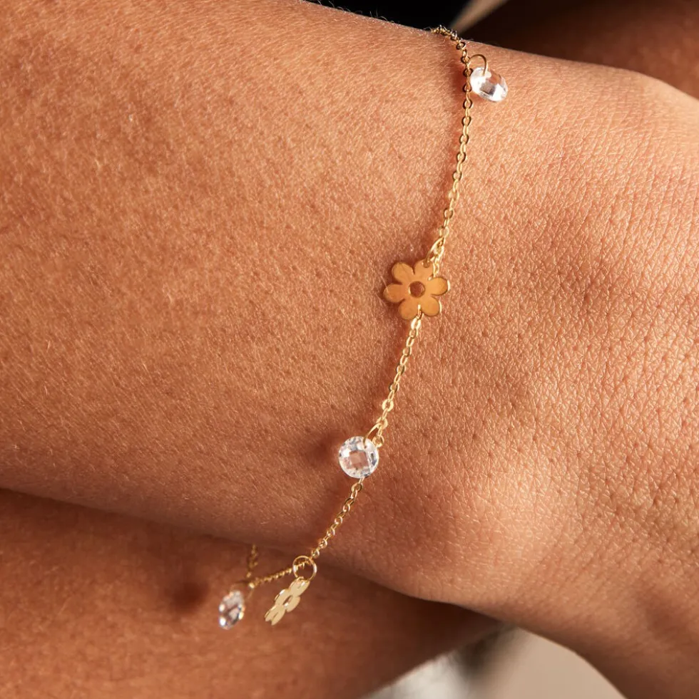 Bracelet Marganita Or Jaune Oxyde De Zirconium
