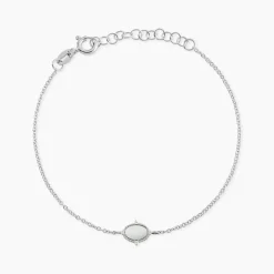 Bracelet Margot Argent Blanc Nacre Oxyde De Zirconium