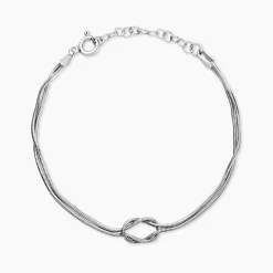 Bracelet Mariana Argent Blanc