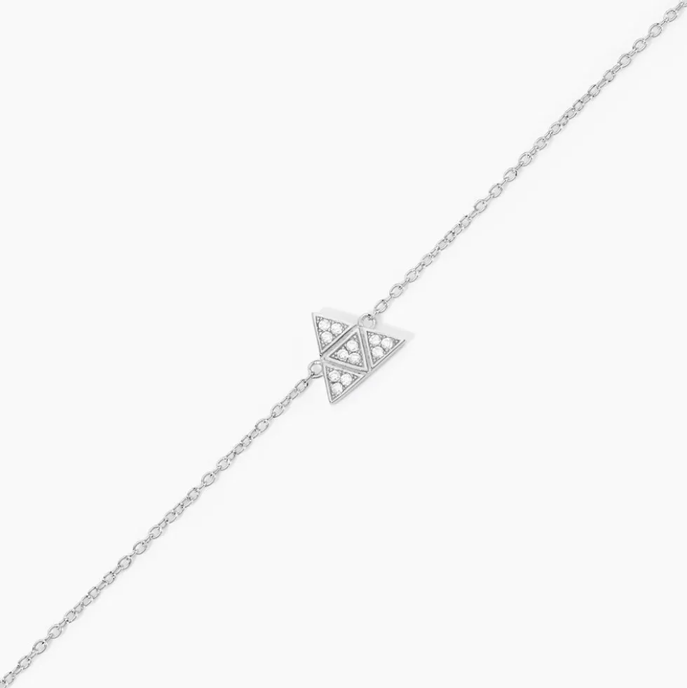 Bracelet Mathilde Argent Blanc Oxyde De Zirconium