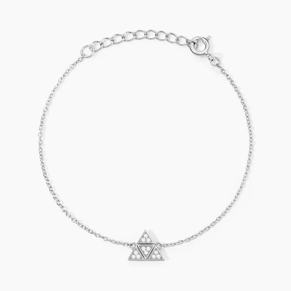 Bracelet Mathilde Argent Blanc Oxyde De Zirconium