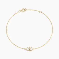 Bracelet Matiasma Or Jaune Nacre Diamant