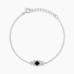 Bracelet Maymana Argent Blanc Oxyde De Zirconium