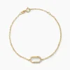 Bracelet Minimalist Chic Or Jaune Oxyde De Zirconium