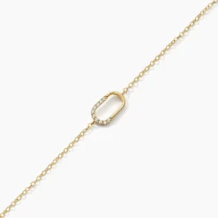 Bracelet Minimalist Chic Or Jaune Oxyde De Zirconium