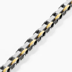 Bracelet Métal Acier Tricolore