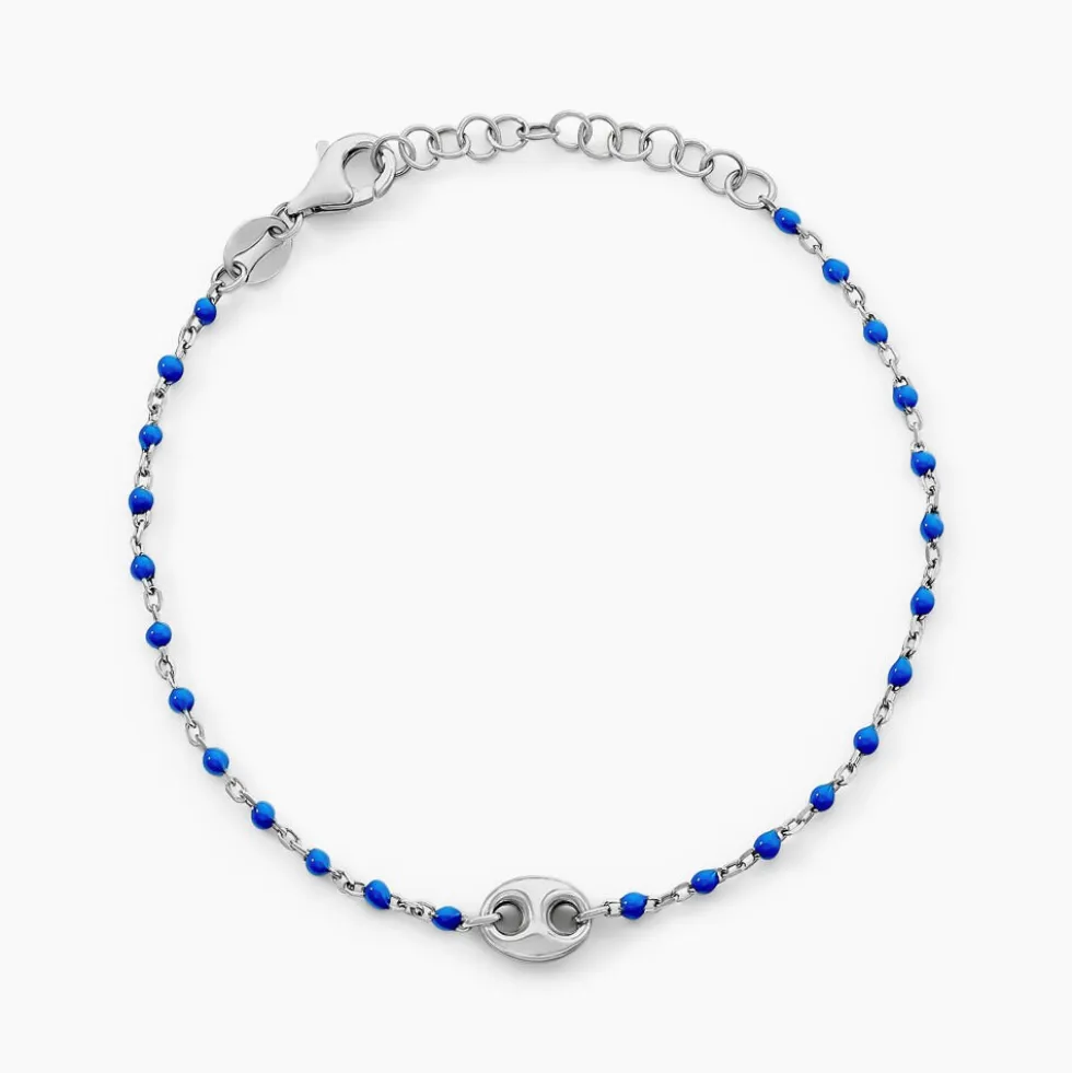 Bracelet Muguette Argent Blanc