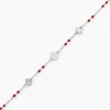 Bracelet Muguette Argent Blanc