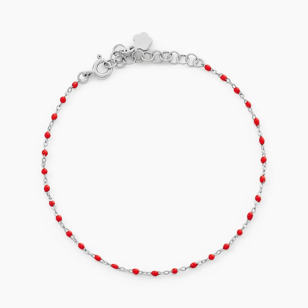 Bracelet Muguette Argent Blanc