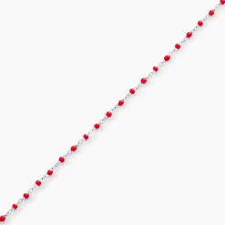 Bracelet Muguette Argent Blanc
