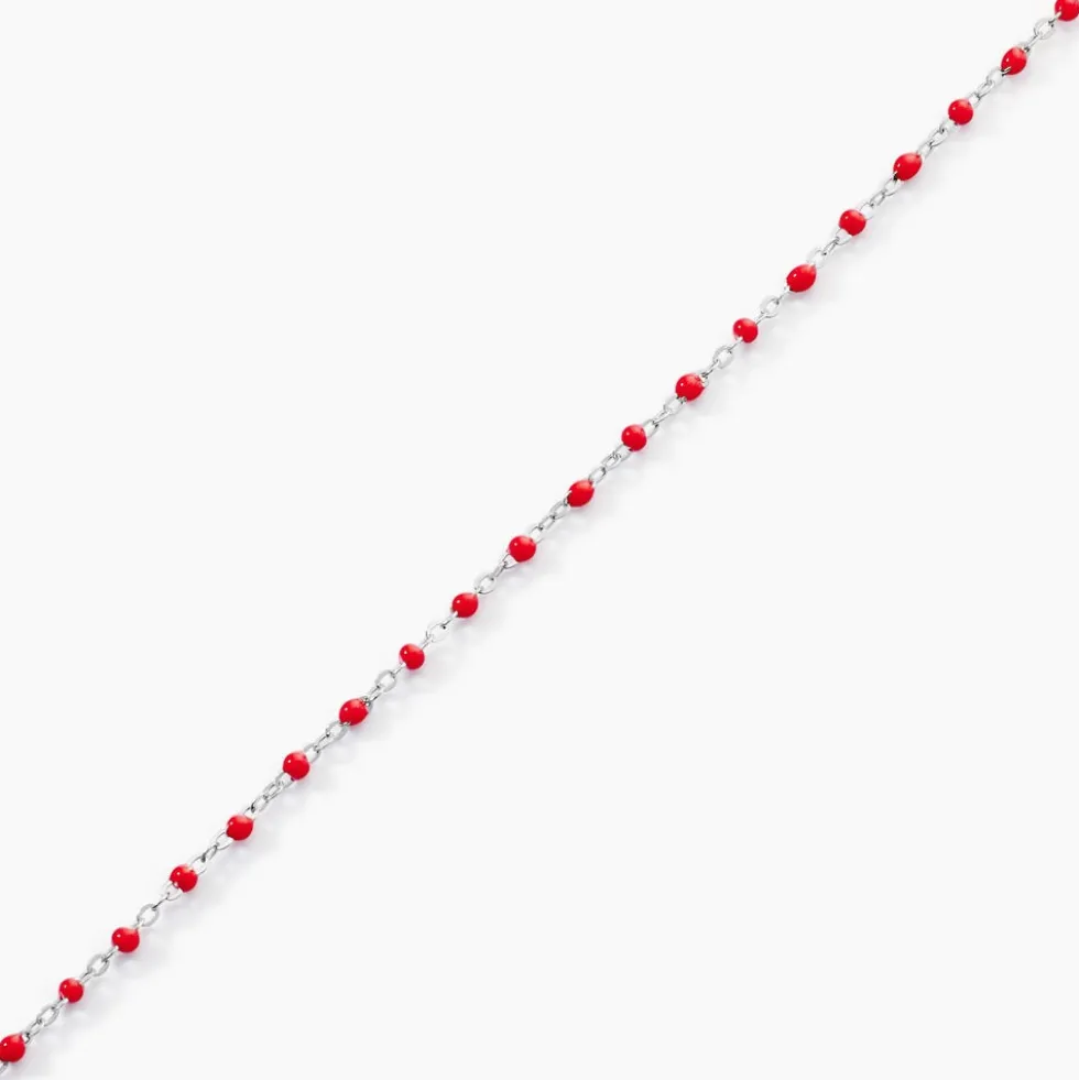 Bracelet Muguette Argent Blanc