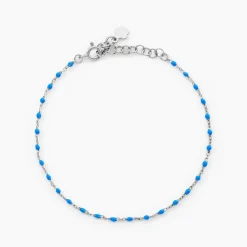 Bracelet Muguette Argent Blanc