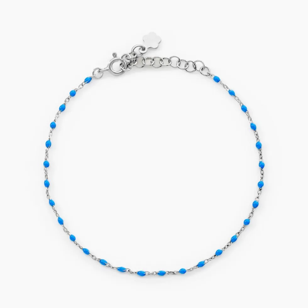 Bracelet Muguette Argent Blanc