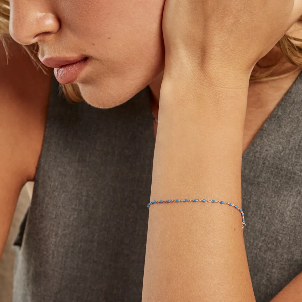 Bracelet Muguette Argent Blanc