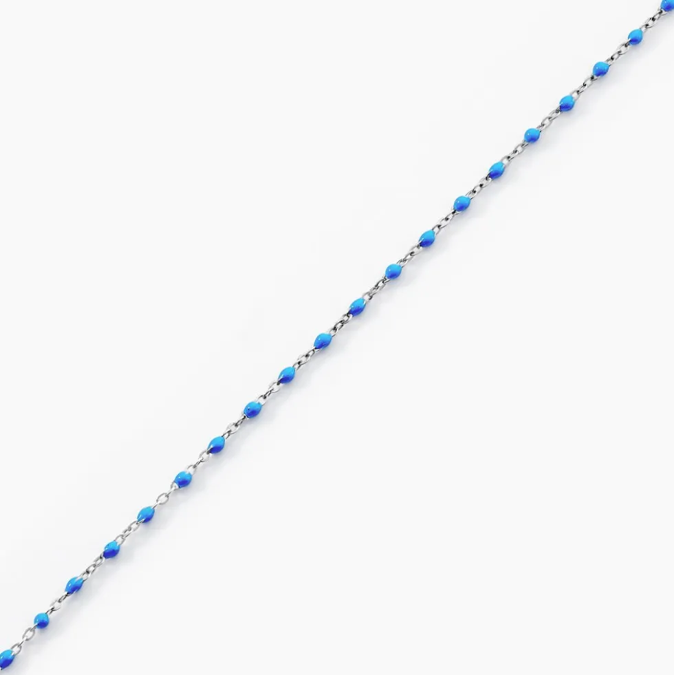Bracelet Muguette Argent Blanc
