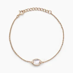 Bracelet Muse Argent Rose Nacre Oxyde De Zirconium