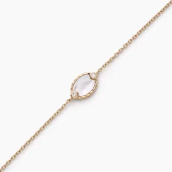 Bracelet Muse Argent Rose Nacre Oxyde De Zirconium