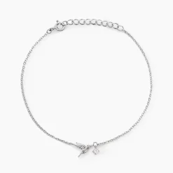 Bracelet Myrna Argent Blanc Oxyde De Zirconium